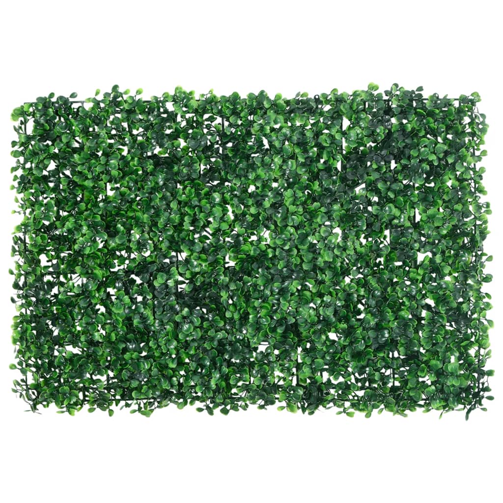 Vidaxl hek met kunstheester 24 st 40x60 cm groen