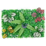 Vidaxxl Zaun mit Kunstpflanzen 6 Stück 40x60 cm grün