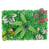VidaXL Zaun mit künstlichen Pflanzen 24 Stück 40x60 cm grün