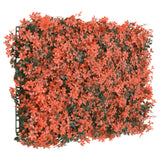 Vidaxxl Zaun mit künstlichem Ahornblatt 6 Stück 40x60 cm hellrot