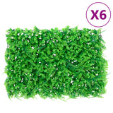 Vidaxl Gate con hoja de helecho artificial 6 PCS 40x60 cm verde