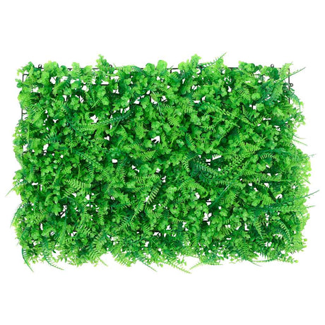 Vidaxxl-Zaun mit künstlichem Farnblatt 6 Stück 40x60 cm grün