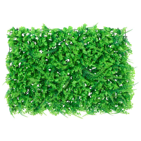 Vidaxxl-Zaun mit künstlichem Farnblatt 24 Stück 40x60 cm grün