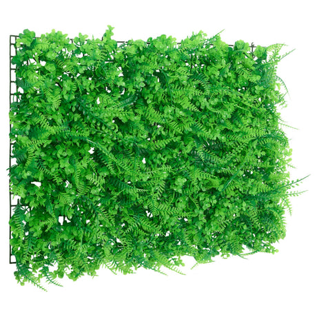 Vidaxxl-Zaun mit künstlichem Farnblatt 24 Stück 40x60 cm grün
