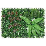 Vidaxxl Zaun mit Kunstpflanzen 6 Stück 40x60 cm grün