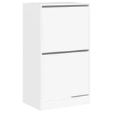 VidaXL shoe cabinet with 2 folding drawers 60x42x108 cm white