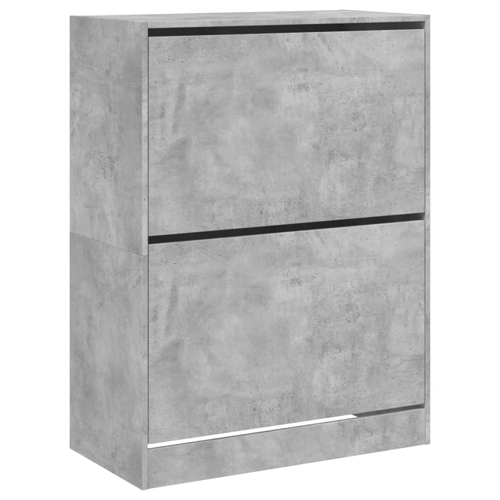 Gabinete de zapatos Vidaxl con 2 cajones plegables 80x42x108 cm Precio de concreto