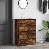 VidaXL shoe cabinet with 2 folding drawers 80x42x108 cm smoked oak colored