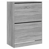 VidaXL shoe cabinet with 2 folding drawers 80x42x108 cm Gray Sonoma