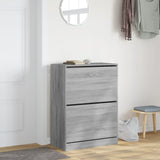 VidaXL shoe cabinet with 2 folding drawers 80x42x108 cm Gray Sonoma