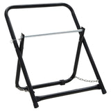 VidaXL Schlauchtrommelwagen 48 cm 45 kg pulverbeschichteter Stahl schwarz