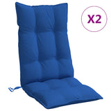 Vidaxl stolputer 2 st High Back Oxford Fabric Royal Blue