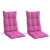 Vidaxl Chair cushions 2 st high back Oxford fabric pink