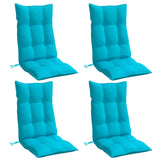 Vidaxl Chair cushions 4 st high back Oxford fabric turquoise