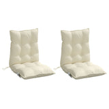 Cojines de silla Vidaxl 2 pcs Back Back Oxford Fabric crème -Coled