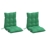 Vidaxl Chair cushions 2 pcs low back Oxford fabric green