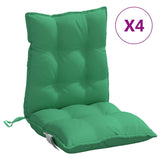 Coussins de chaise vidaxl 4 pcs bas du dos oxford tissu vert