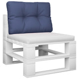 VidaXL Palettenkissen 50x40x12 cm Stoff Marineblau
