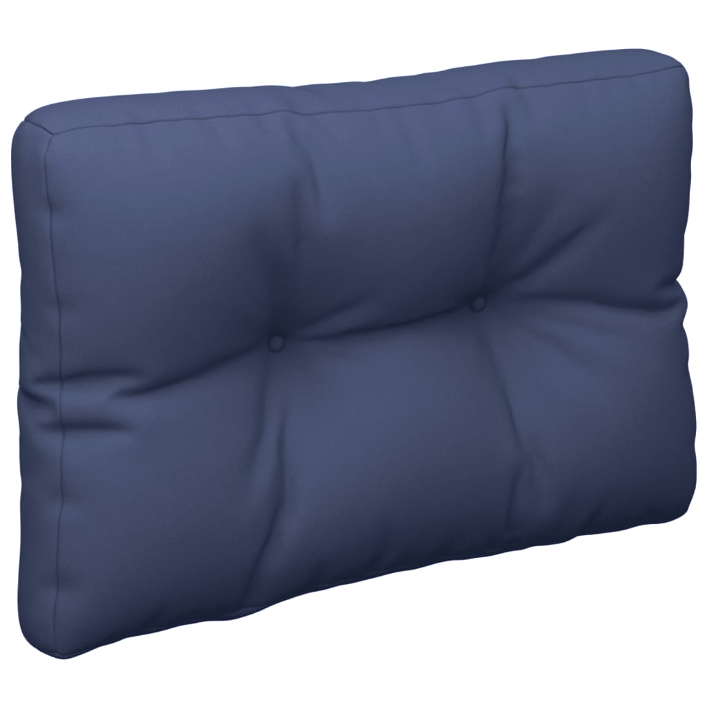 VidaXL Palettenkissen 60x40x12 cm Stoff Marineblau