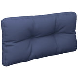 Coussin de palette vidaxl 80x40x12 cm tissu bleu marin