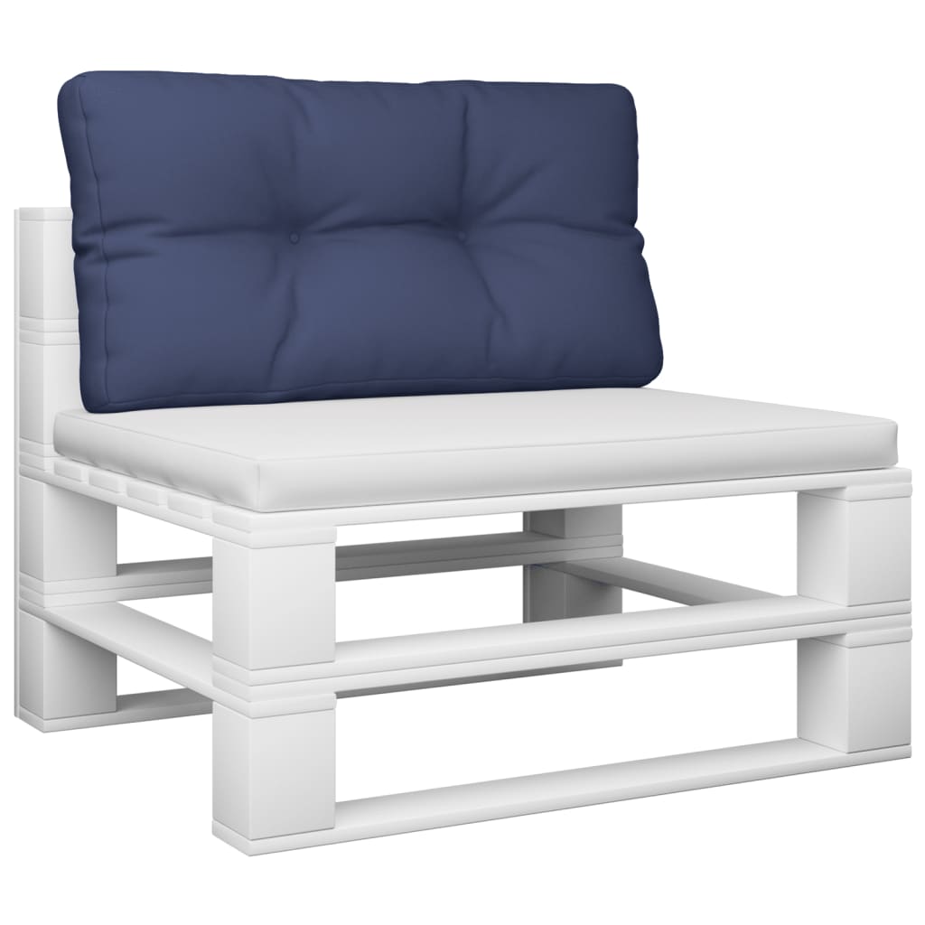 Vidaxx Palettenkissen 80x40x12 cm Stoff Marineblau