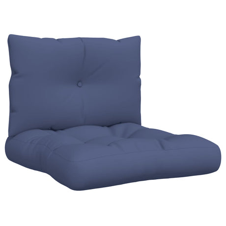Vidaxx Palettenkissen-Set 60x38x13 cm Stoff Marineblau