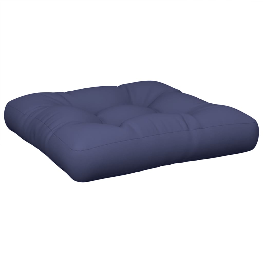 Vidaxl Pallet Cushion 60x61.5x10 cm Tyg Marine Blue