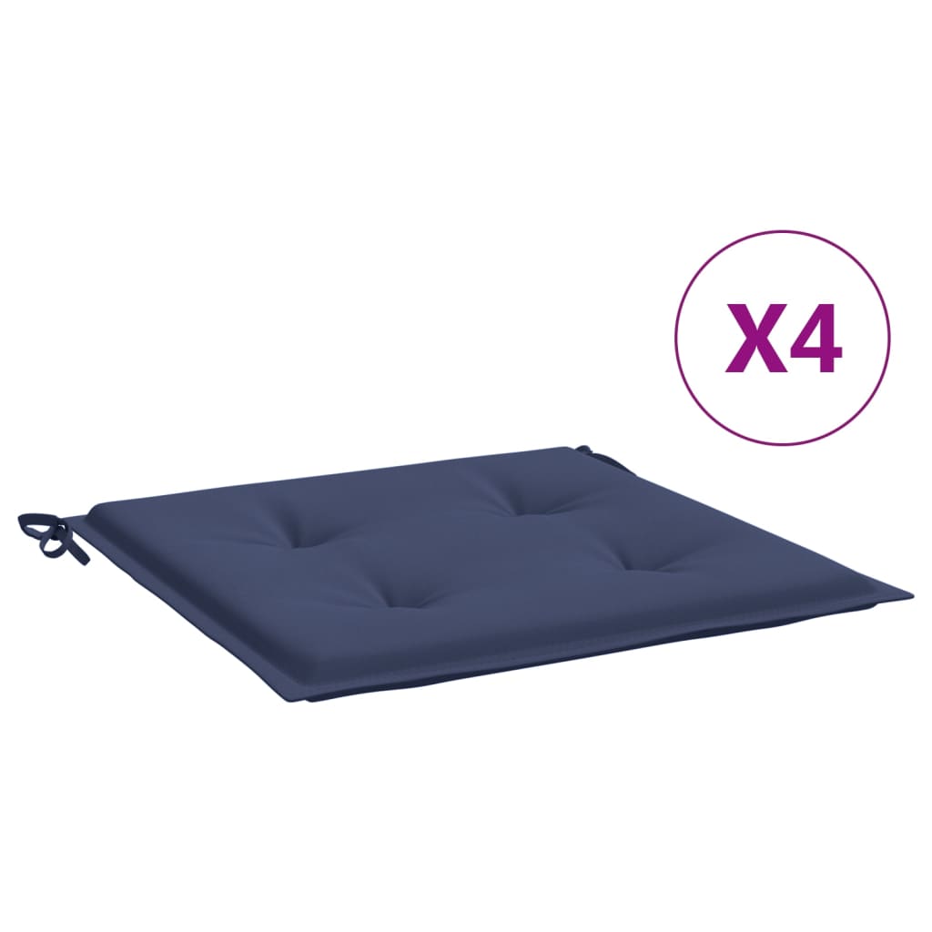 BIDAXL PALLET CUDIONS 4 st 40x40x3 cm Oxford Fabric Marine Blue