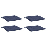 Vidaxl Pallet cushions 4 pcs 40x40x3 cm Oxford fabric marine blue