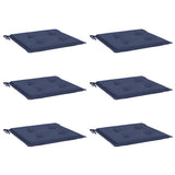 Vidaxx Palettenkissen 6 Stück 40x40x4 cm Oxford-Stoff Marineblau