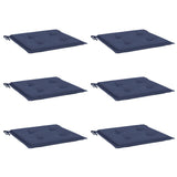 Vidaxl Palettenkissen 6 Stcs 40x40x3 cm Oxford Fabric Marine Blau