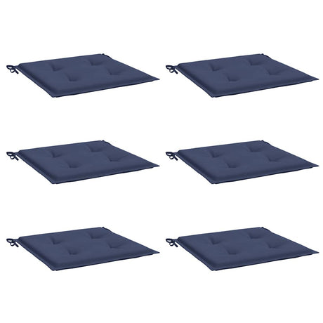Vidaxx Palettenkissen 6 Stück 40x40x4 cm Oxford-Stoff Marineblau