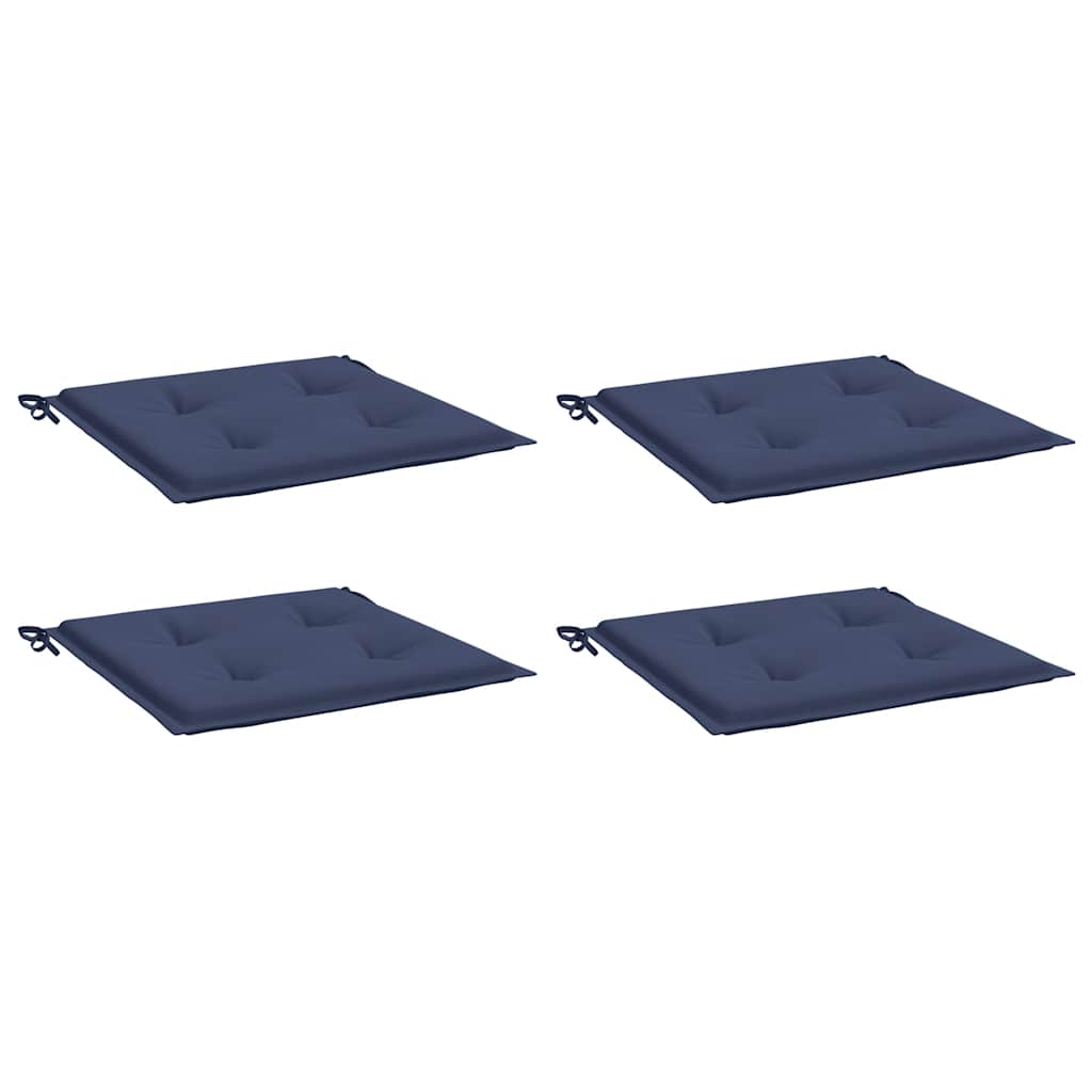 Vidaxx Palettenkissen 4 Stück 50x50x4 cm Oxford-Stoff Marineblau