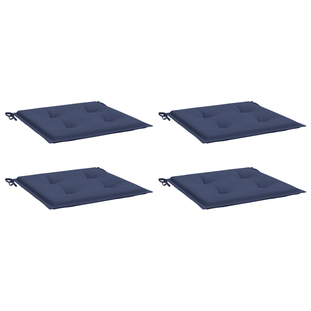 Vidaxl Pallet cushions 4 st 50x50x3 cm Oxford fabric marine blue