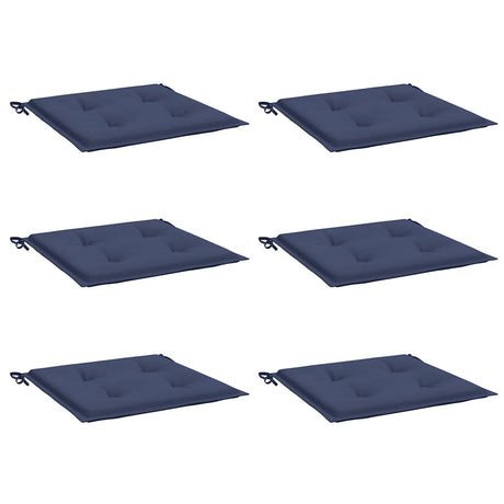 VidaXL Palettenkissen 6 Stück 50x50x4 cm Oxford-Stoff Marineblau