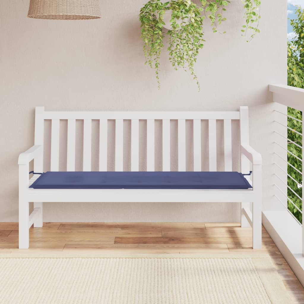 Vidaxl Garden Bench Cushion 150x50x3 cm Oxford Fabric Marine Blue