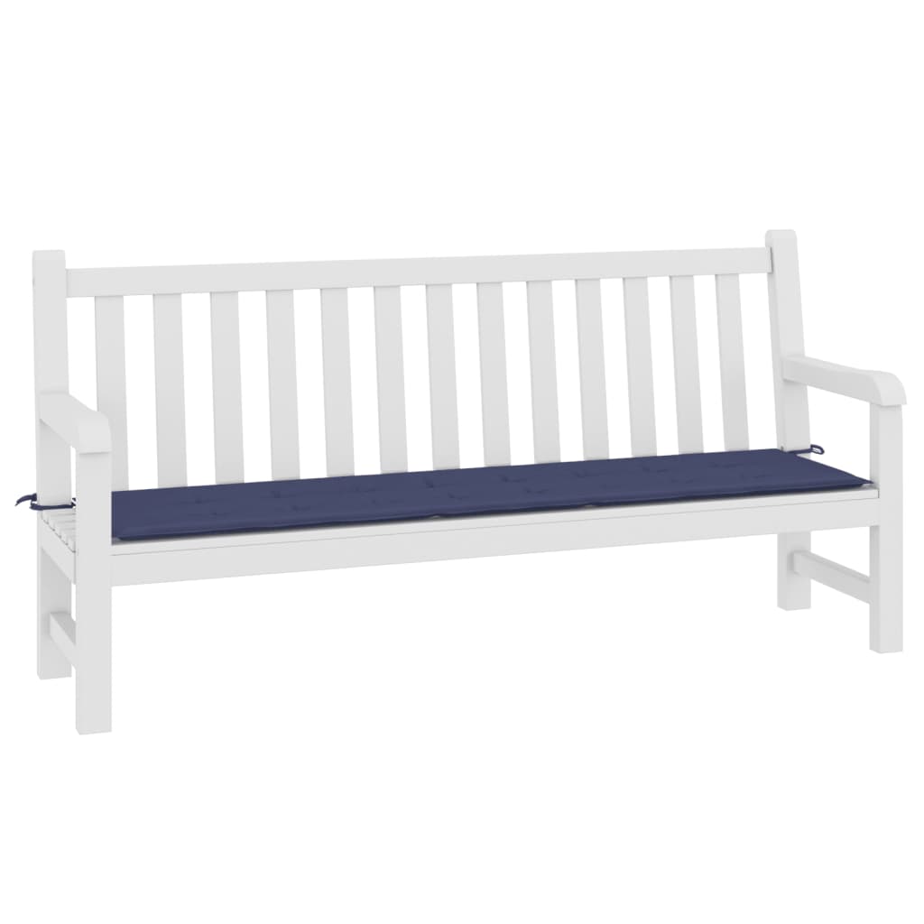 Vidaxl Garden Bench Cushion 200x50x3 cm Oxford Fabric Marine Blue