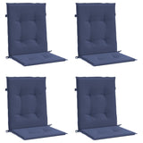 Vidaxl chair cushions 4 st low back dust navy blue