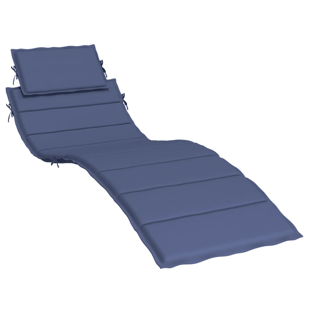 Vidaxl Lounger Cushion Oxford tissu marin bleu