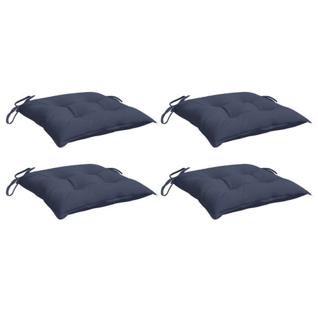 Vidaxx Stuhlkissen 4 Stück 50x50x7 cm Oxford-Stoff Marineblau