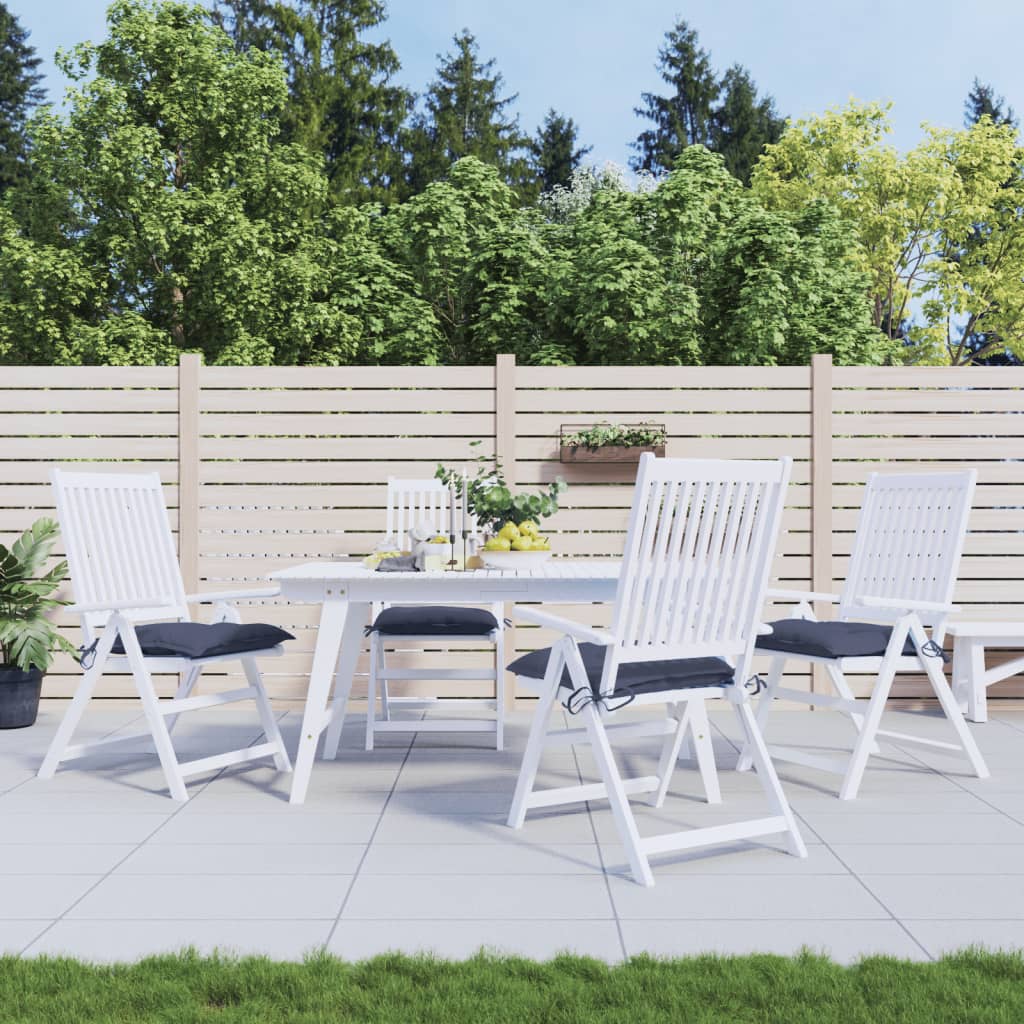 Vidaxx Stuhlkissen 4 Stück 50x50x7 cm Oxford-Stoff Marineblau