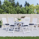 VidaXL Stuhlkissen 6 Stück 50x50x7 cm Oxford-Stoff Marineblau