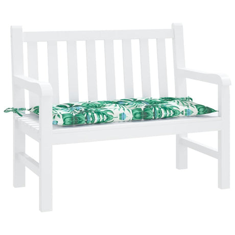 Vidaxx Gartenbankauflage 100x50x7 cm Oxford-Stoff mit Blattmuster