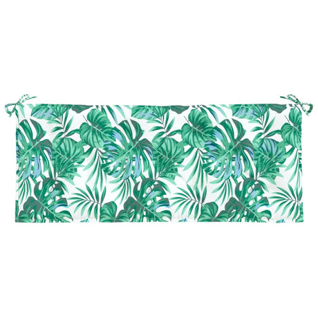 VidaXL Gartenbankkissen 120x50x7 cm Oxford-Stoff mit Blattmuster