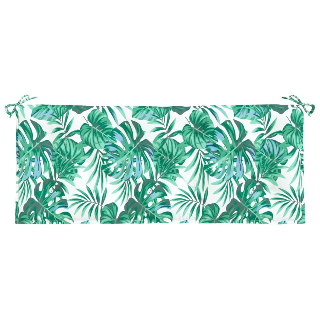 Vidaxl Garden Bench Cushion 120x50x7 CM Oxford Fabric Leaf Mönster