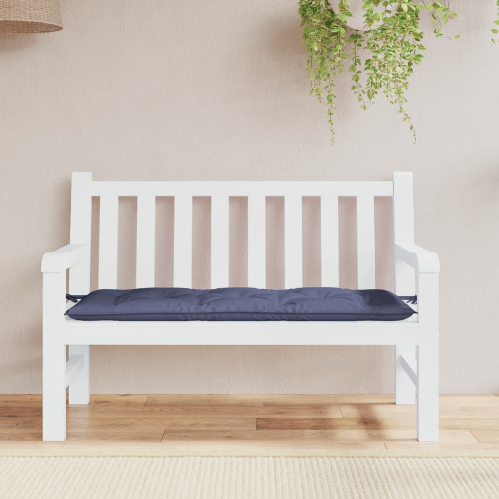 Vidaxl Garden Bench Cushion 120x50x7 cm Oxford Fabric Marine Blue