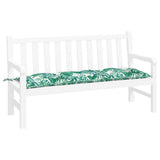 Vidaxx Gartenbankauflage 150x50x7 cm Oxford-Stoff Blattmuster