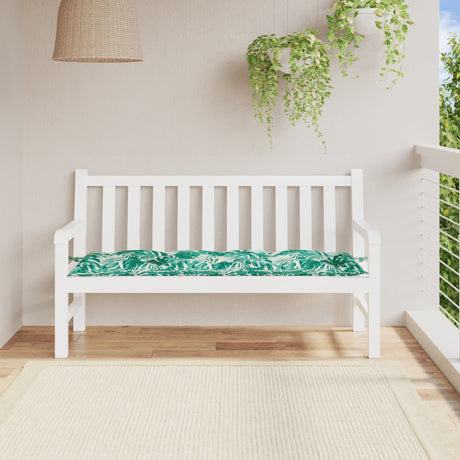 Vidaxx Gartenbankauflage 150x50x7 cm Oxford-Stoff Blattmuster
