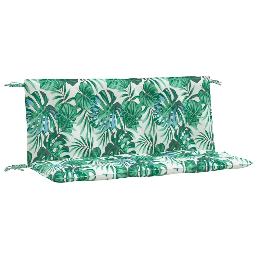 Vidaxx Gartenbankauflagen 2 Stück Blattmuster 120x50x7 cm Oxford-Stoff