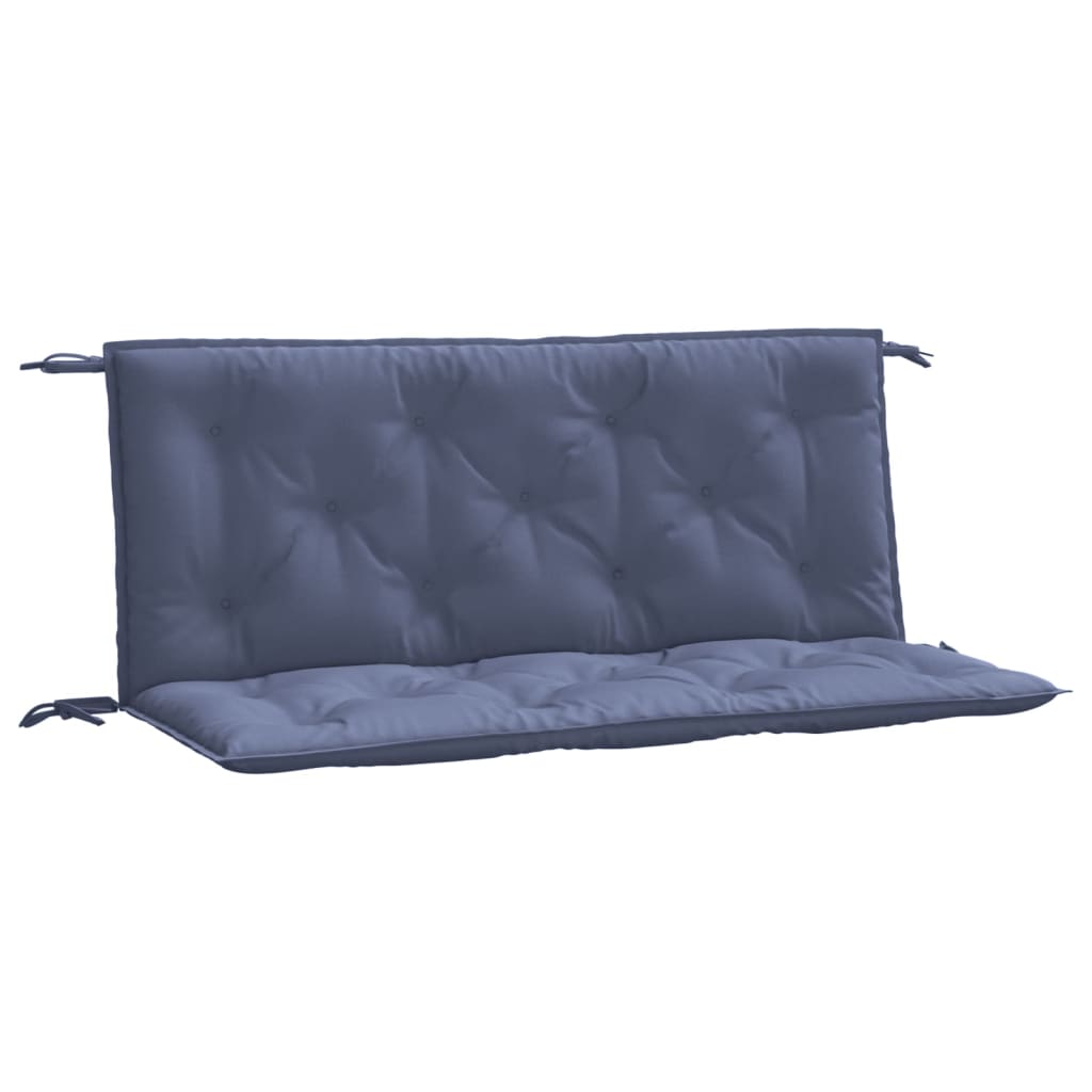 Vidaxl Garden Bench Puter 2 PCS 120x50x7 CM Oxford Fabric Marine Blue